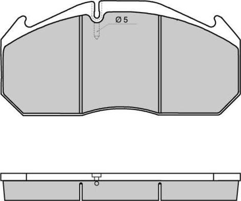 HELLA C2012 - Тормозные колодки, дисковые, комплект unicars.by