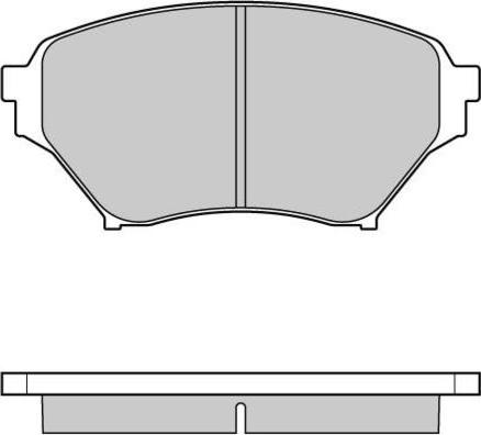 HELLA T1336 - Тормозные колодки, дисковые, комплект unicars.by