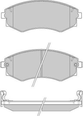 E.T.F. 12-0941 - Тормозные колодки, дисковые, комплект unicars.by