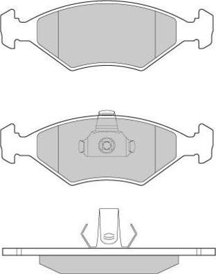 E.T.F. 12-0959 - Тормозные колодки, дисковые, комплект unicars.by