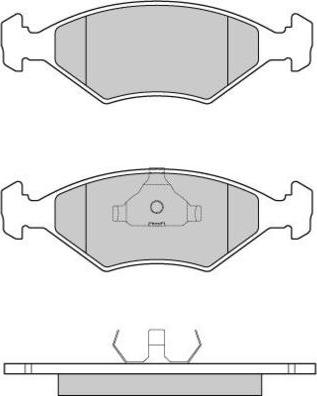 E.T.F. 12-0977 - Тормозные колодки, дисковые, комплект unicars.by