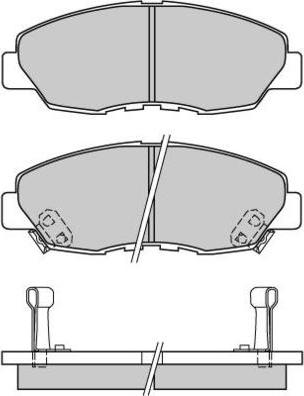 E.T.F. 12-0482 - Тормозные колодки, дисковые, комплект unicars.by