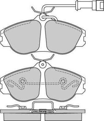 E.T.F. 12-0478 - Тормозные колодки, дисковые, комплект unicars.by