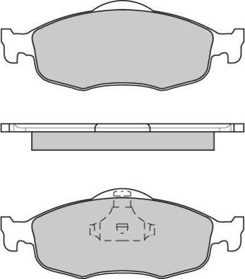 E.T.F. 12-0592 - Тормозные колодки, дисковые, комплект unicars.by