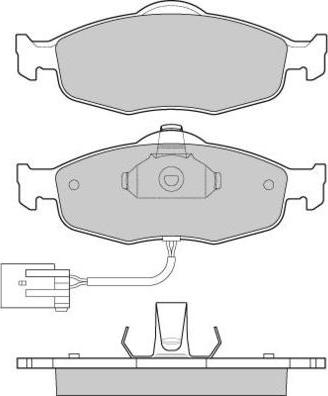 E.T.F. 12-0561 - Тормозные колодки, дисковые, комплект unicars.by