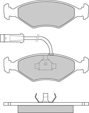 E.T.F. 12-0589 - Тормозные колодки, дисковые, комплект unicars.by