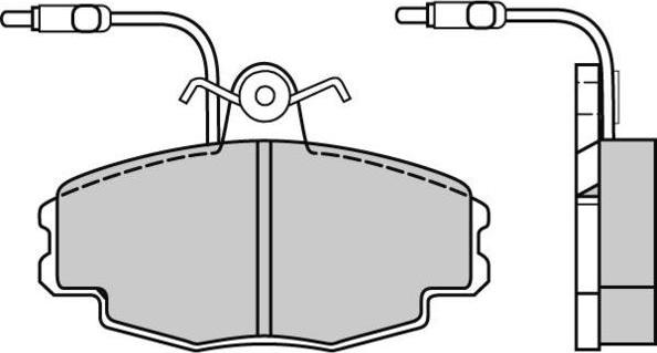 E.T.F. 12-0528 - Тормозные колодки, дисковые, комплект unicars.by