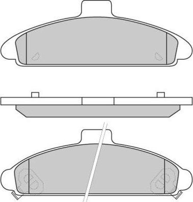 E.T.F. 12-0579 - Тормозные колодки, дисковые, комплект unicars.by