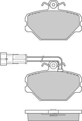 E.T.F. 12-0693 - Тормозные колодки, дисковые, комплект unicars.by