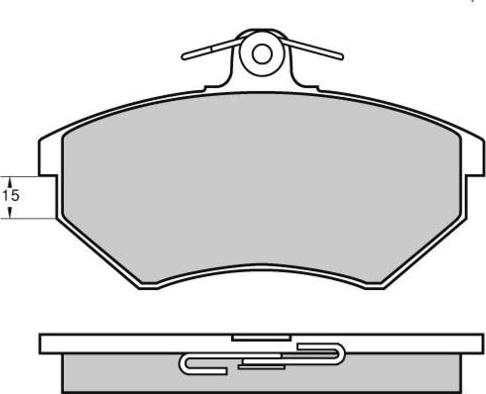 FTE BL2377A1 - Тормозные колодки, дисковые, комплект unicars.by