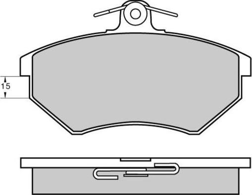 HELLA T5021 - Тормозные колодки, дисковые, комплект unicars.by