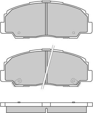 E.T.F. 12-0639 - Тормозные колодки, дисковые, комплект unicars.by