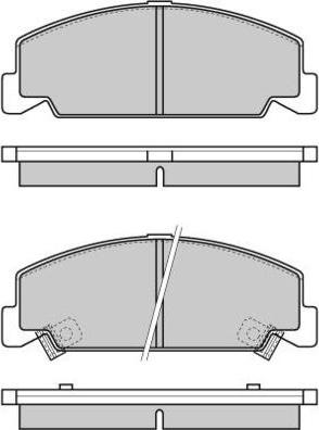 E.T.F. 12-0634 - Тормозные колодки, дисковые, комплект unicars.by