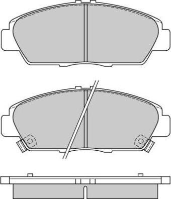 E.T.F. 12-0621 - Тормозные колодки, дисковые, комплект unicars.by