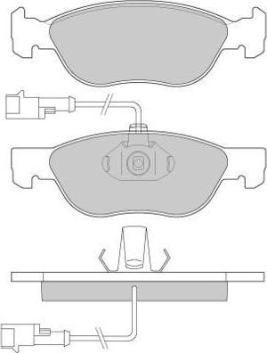 Magneti Marelli BP1034 - Тормозные колодки, дисковые, комплект unicars.by