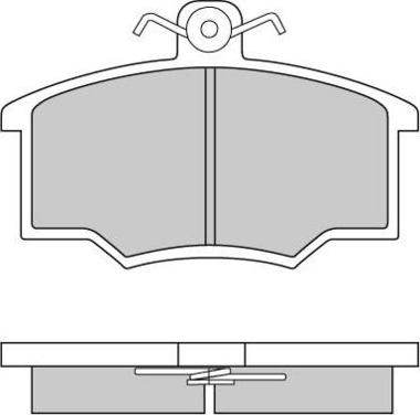 E.T.F. 12-0143 - Тормозные колодки, дисковые, комплект unicars.by