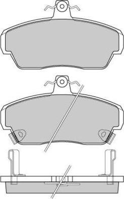 MOPROD MBP981 - Тормозные колодки, дисковые, комплект unicars.by