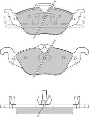 E.T.F. 12-0810 - Тормозные колодки, дисковые, комплект unicars.by