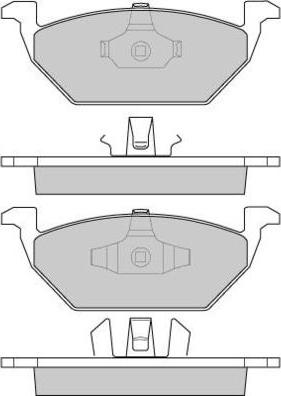 E.T.F. 12-0835 - Тормозные колодки, дисковые, комплект unicars.by