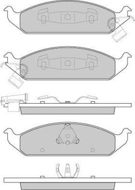 Spidan 32201 - Тормозные колодки, дисковые, комплект unicars.by