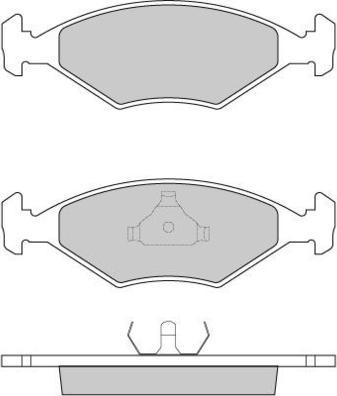 ACDelco 14EP540 - Тормозные колодки, дисковые, комплект unicars.by