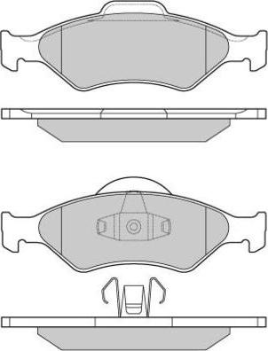 E.T.F. 12-0873 - Тормозные колодки, дисковые, комплект unicars.by