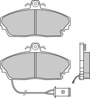 E.T.F. 12-0393 - Тормозные колодки, дисковые, комплект unicars.by