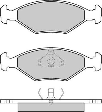 FTE BL1258A1 - Тормозные колодки, дисковые, комплект unicars.by