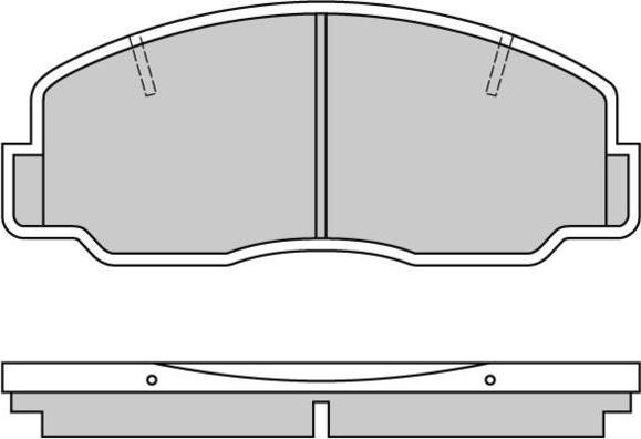 E.T.F. 12-0305 - Тормозные колодки, дисковые, комплект unicars.by