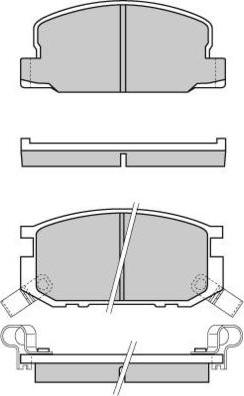 E.T.F. 12-0308 - Тормозные колодки, дисковые, комплект unicars.by