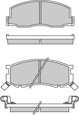 E.T.F. 12-0307 - Тормозные колодки, дисковые, комплект unicars.by