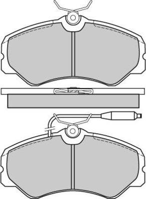 E.T.F. 12-0337 - Тормозные колодки, дисковые, комплект unicars.by