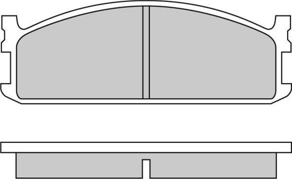 DJ Parts BP1260 - Тормозные колодки, дисковые, комплект unicars.by