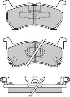 E.T.F. 12-0377 - Тормозные колодки, дисковые, комплект unicars.by