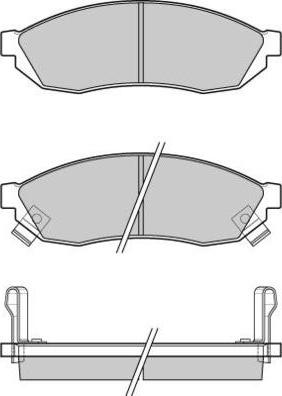 E.T.F. 12-0290 - Тормозные колодки, дисковые, комплект unicars.by