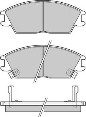 E.T.F. 12-0293 - Тормозные колодки, дисковые, комплект unicars.by