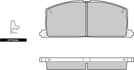 Delphi LP 266 - Тормозные колодки, дисковые, комплект unicars.by