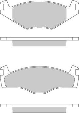 E.T.F. 12-0260 - Тормозные колодки, дисковые, комплект unicars.by