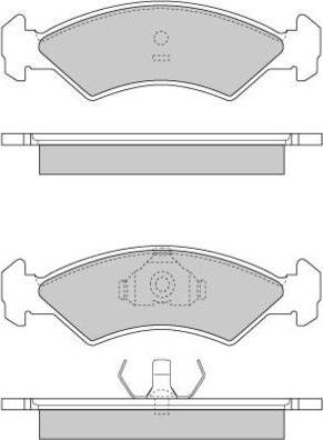 E.T.F. 12-0263 - Тормозные колодки, дисковые, комплект unicars.by