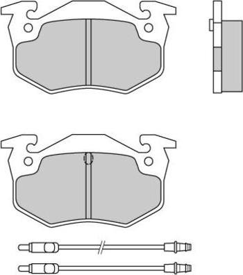 FTE BL1113F2 - Тормозные колодки, дисковые, комплект unicars.by