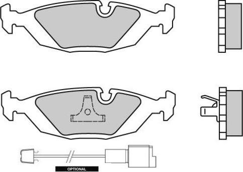 E.T.F. 12-0236 - Тормозные колодки, дисковые, комплект unicars.by