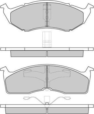 E.T.F. 12-0765 - Тормозные колодки, дисковые, комплект unicars.by