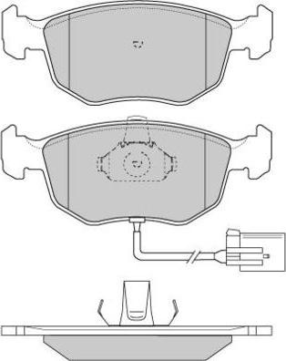 E.T.F. 12-0707 - Тормозные колодки, дисковые, комплект unicars.by