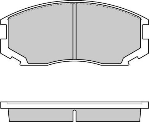 Equal Quality PF1234 - Тормозные колодки, дисковые, комплект unicars.by