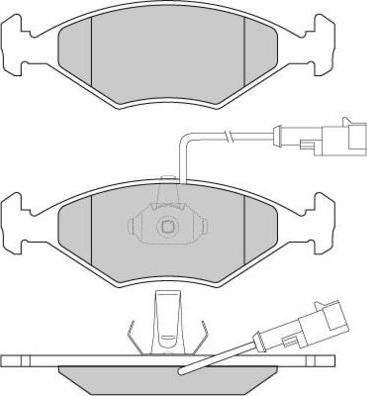 E.T.F. 12-0776 - Тормозные колодки, дисковые, комплект unicars.by