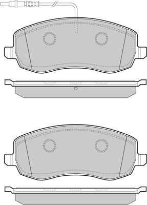 HELLA T1761 - Тормозные колодки, дисковые, комплект unicars.by