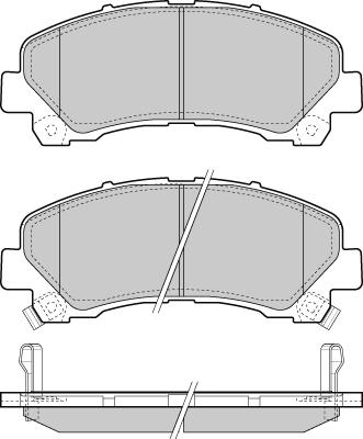 BENDIX DB1841 - Тормозные колодки, дисковые, комплект unicars.by