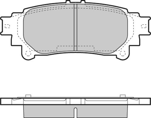 LEXUS 446647093 - Тормозные колодки, дисковые, комплект unicars.by