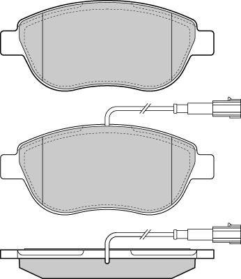 Magneti Marelli 363700202054 - Тормозные колодки, дисковые, комплект unicars.by