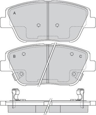 Remsa 21423.02 - Тормозные колодки, дисковые, комплект unicars.by